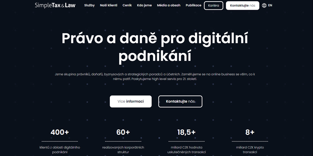 Web na míru pro právnickou firmu